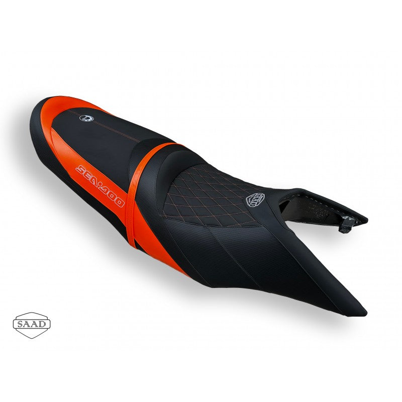 SEAT COVER FOR SEA-DOO GTS-GTI+ (is)/WAKE 155 black-orange (2011-2017)